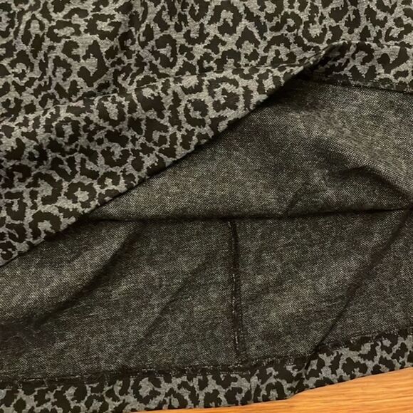 Loft Black Grey Animal Print Dress Womens Maternity Size 4 NEW Career - Picture 10 of 11
